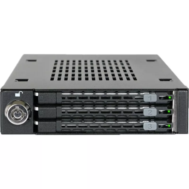 ICY DOCK - ToughArmor - MB993SK-B - marco de intercambio en caliente de aleación completa para 3x HDD y SSD SATA de 2,5