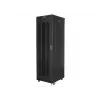 Lanberg FF01-6842-23BL armario rack de suelo de 19" 42U 600x800x2127,5 mm, puerta de malla, LCD, 4 ventiladores, flat pack, 800 kg, IP20, cerradura, ruedas, negro