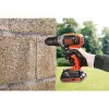 BLACK & DECKER | Taladro atornillador a batería con batería de 2,0 Ah / 4,0 Ah | BCD003MEM2K-QW | 18 V | 2,0/4,0 Ah | litio