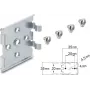 Clip para carril DIN con 5 orificios de montaje, montaje horizontal y vertical, DELOCK 67394