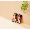 Funda protectora iKins para Samsung Galaxy Note 20 Ultra — Mondrian negra
