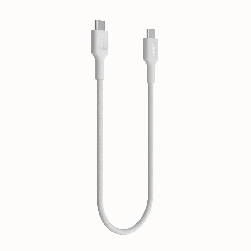 Cable USB-C-USB-C PowerStream 100W trenzado 1,2m blanco
