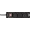 Brennenstuhl 1159950013 - 2 m - Interior/Exterior - Unmanaged - IP44 - Resistente al polvo - Protegido contra la lluvia - Protegido contra salpicaduras - Negro