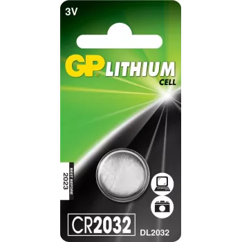 Pila de botón de litio GP CR2032 3V, 1 ud. (blíster)