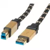 Cable USB 3.0 ROLINE GOLD Type-A M - B M 3,0 m