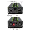 Qoltec 51923 inversor de onda sinusoidal pura Monolith | 3000W | 6000W | 24V a 230V | LCD