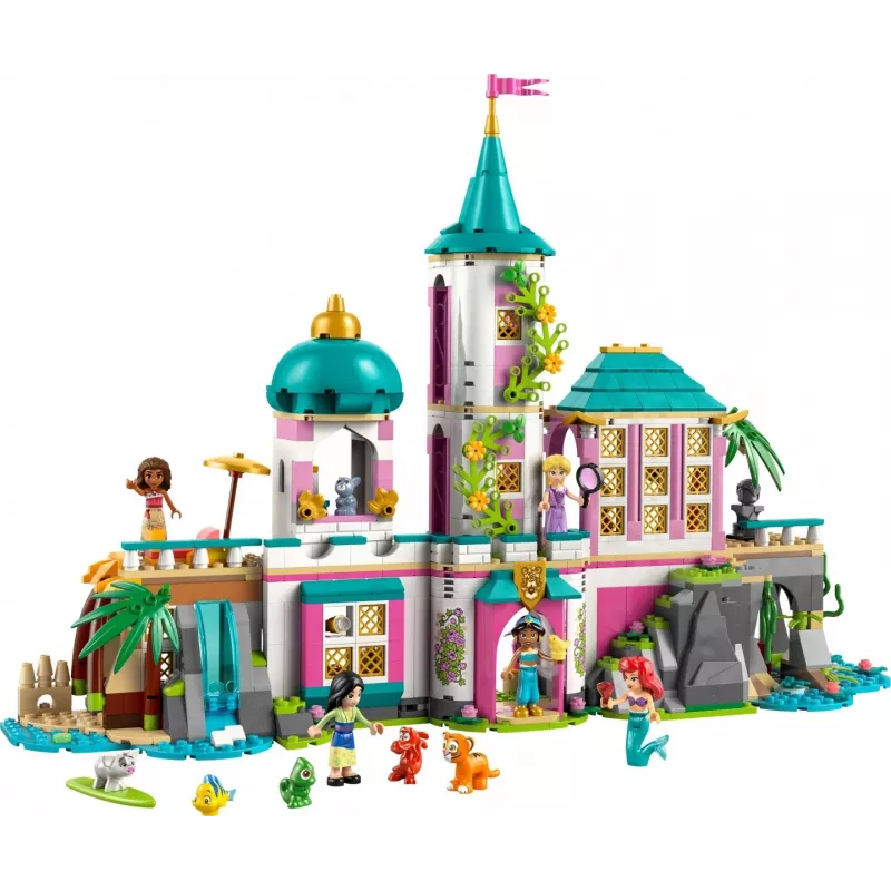 LEGO Disney Princess Castillo y mascotas reales set de construcción 43267 — 787 piezas, 5 minifiguras, edad 6+, 320×460×100 mm