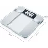 Báscula de baño electrónica Beurer BG 13 Square gris, transparente