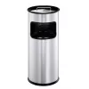 Cenicero/papelera Durable - Redonda - 17 L - Metal