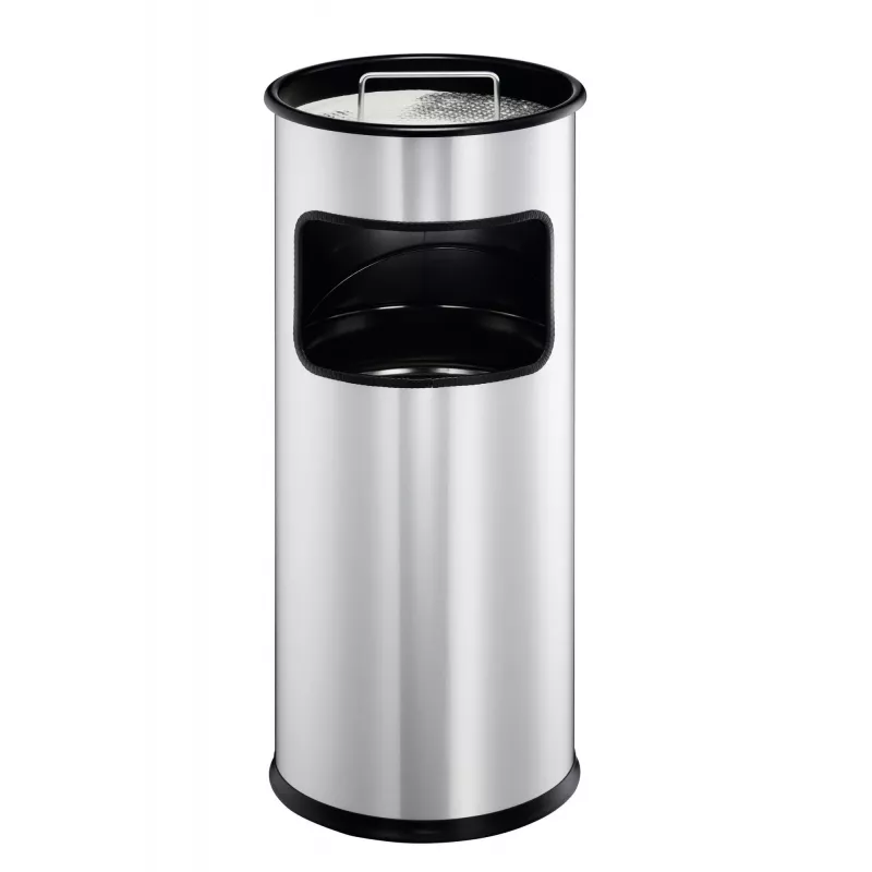 Cenicero/papelera Durable - Redonda - 17 L - Metal