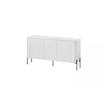 Cómoda cama meble VERA 150x40x80 cm, blanco mate, tablero de partículas, marco de 16 mm