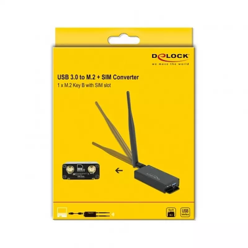 Tarjeta de interfaz DeLOCK 63172 M.2 USB 3.2 Gen 1
