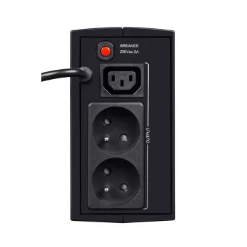 Sistema de alimentación ininterrumpida EVER DUO 350 AVR, SAI torre line-interactive, 0,35 kVA (245 W), 2 salidas C13, batería VRLA de 12 V 5 Ah