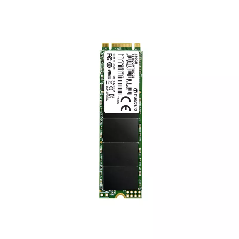 Unidad SSD Transcend 480GB M.2 6Gbit/s TS480GMTS820S