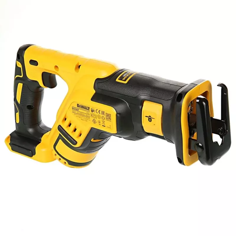 Sierra sable DeWalt DCS367N 18V, carrera 2,86 cm, profundidad de corte madera 30 cm / metal 10 cm, peso 2,3 kg