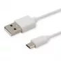 Cable USB SAVIO CL-123 USB 2.0, USB A a Micro-USB B, 1 m, blanco