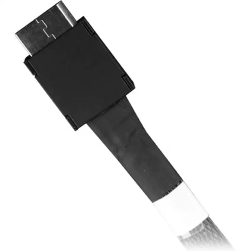 Cable Icy Dock MB302L-B de MCIO 8i (SFF-TA-1016) a 2x OCuLink 4i (SFF-8611), PCIe 4.0, 0,5 m
