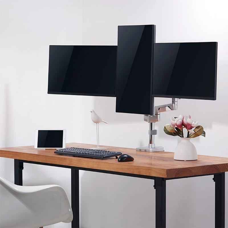 LogiLink BP0090 Soporte de monitor / pie 68,6 cm (27) Escritorio Plata