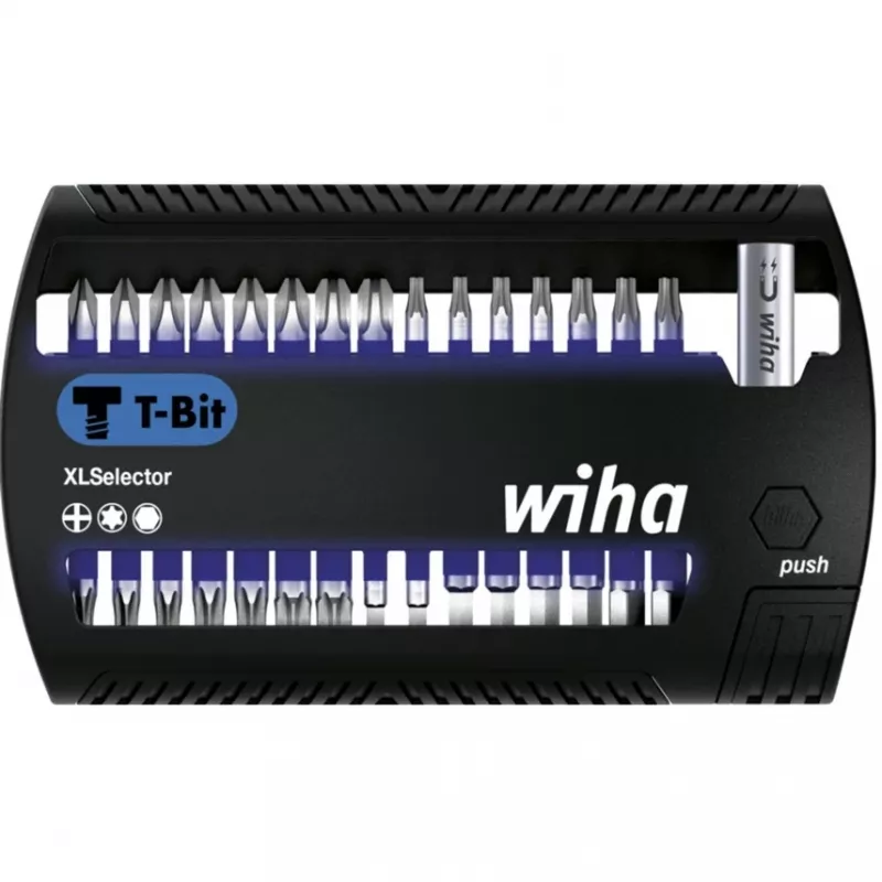 WIHA 41830 - Juego de puntas XLSelector, 31 piezas mixtas, 25 mm, punta en T (41830)