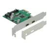 Tarjeta DeLOCK PCI Express x1 a 2 conectores hembra USB Type-C™