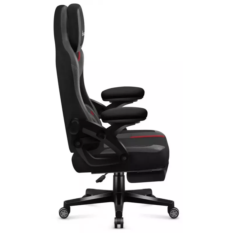 Silla gaming huzaro Force 4.6 — asiento ergonómico de tejido, altura ajustable, inclinable, soporte lumbar, 130 kg máx., ancho de asiento 41 cm