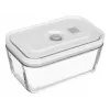 ZWILLING Fresh & Save 36803-003-0 set de recipientes rectangulares de vidrio al vacío, 3 uds. (S/M/L, 0,35/0,75/1,6 L), borosilicato, apto para microondas/horno/lavavajillas, gris/transparente