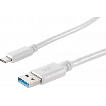 Cable USB ShiverPeaks BS13-31046 USB 3.2 Gen 1 3 m USB-A USB-C blanco