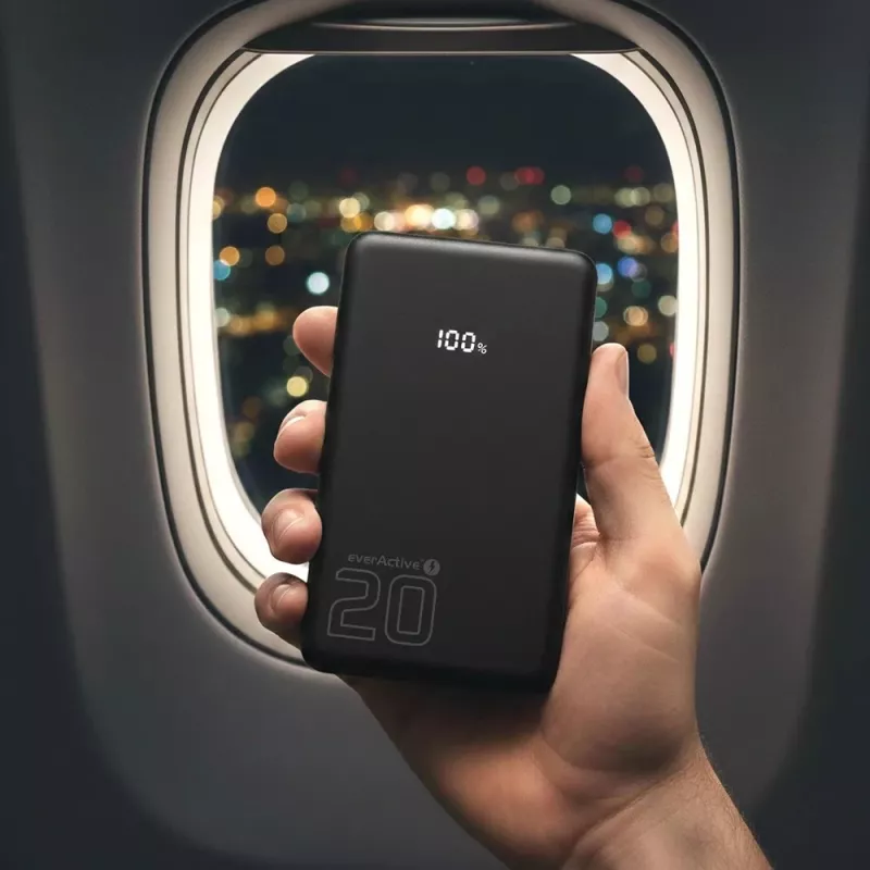 Batería externa everActive EB-22QB 20.000 mAh, 2× USB-C 20W, Quick Charge 4.0