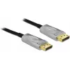 DeLOCK - Cable DisplayPort - DisplayPort (M) a DisplayPort (M) - DisplayPort 1,4 - 15,0 m - Compatible con 8K UHD (7680 x 4320) - negro (85886)
