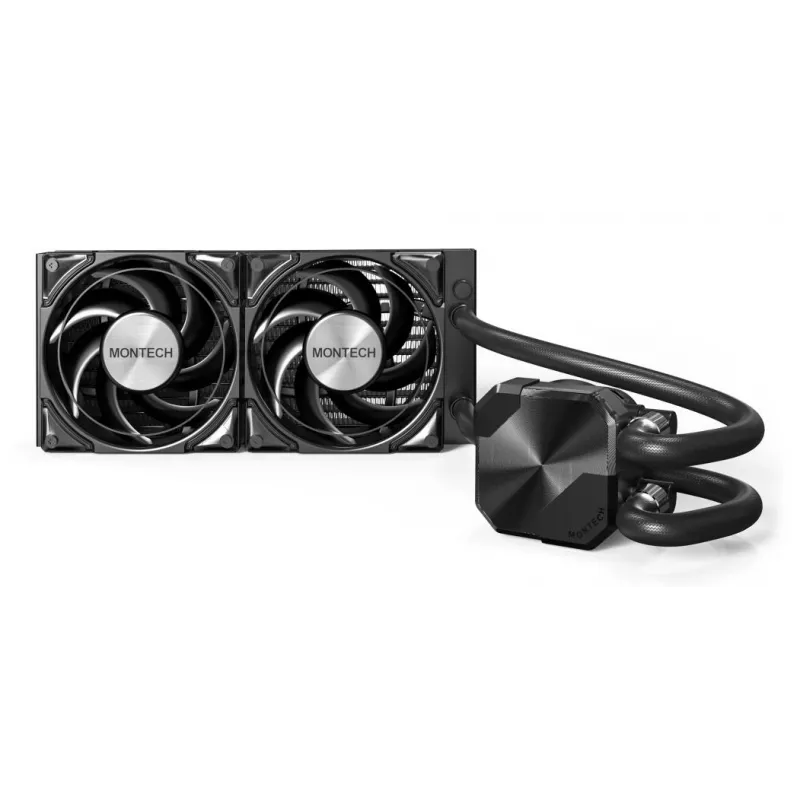 Montech HyperFlow Silent 240 refrigeración líquida todo en uno para procesador 12 cm negro 1 ud.