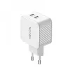 Cargador Nevox 45W Dual USB-C Power Delivery GaN, blanco, modelo 2569