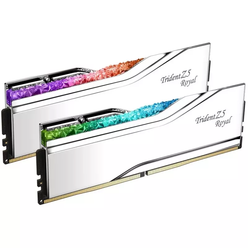 DIMM 48 GB DDR5-7200 (2x 24 GB) Dual-Kit, memoria plateada, F5-7200J3646F24GX2-TR5S, Trident Z5 Royal, INTEL XMP