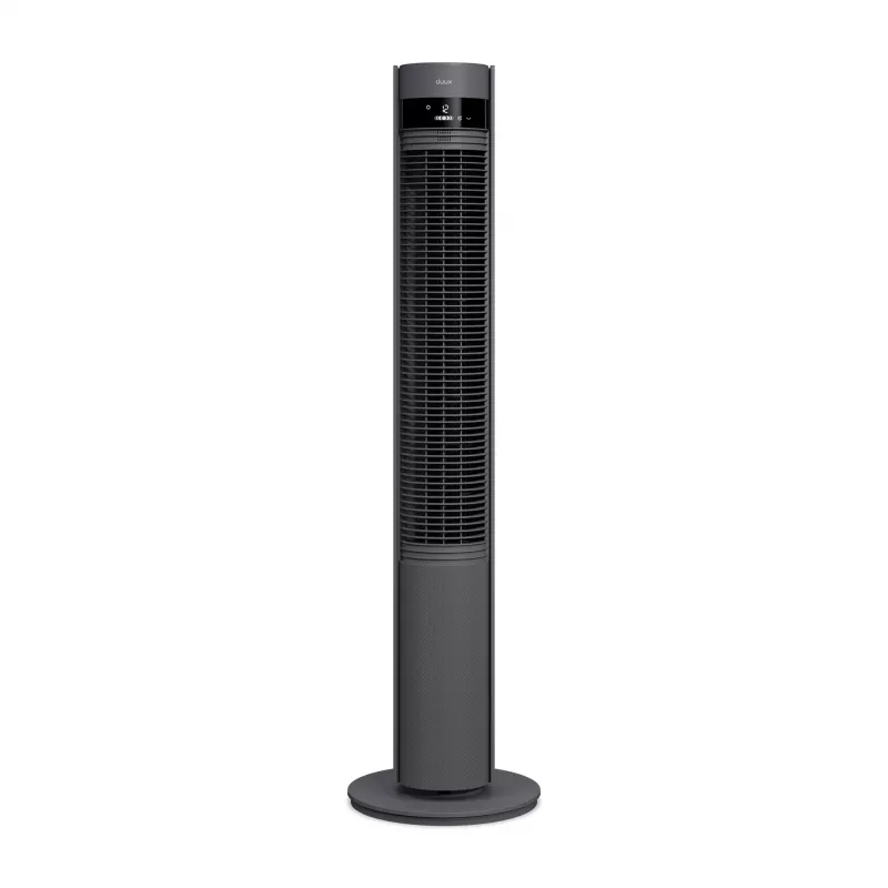 Ventilador de torre Duux Fan | Elevate | Gris | Diámetro 29 cm | Niveles de velocidad 12 | Oscilación | 4-40 W