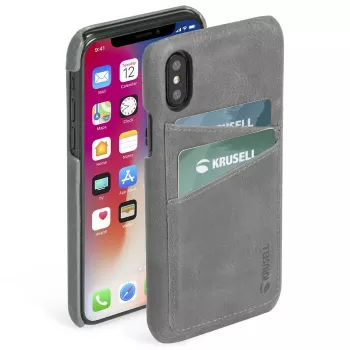 Funda Krusell Sunne iPhone XS Max Vintage gris