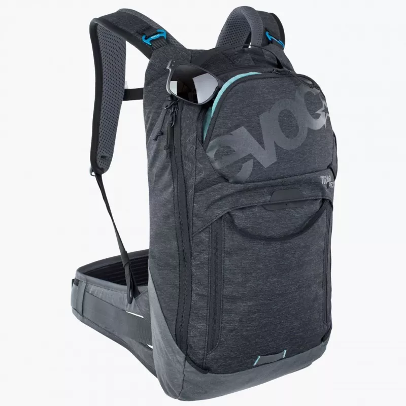 Mochila de bicicleta EVOC Trail Pro 10L Carbon Gris Sport