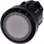 Siemens pulsador actuador plano, anillo frontal plástico transparente SIRIUS ACT 3SU1001-0AB70-0AA0 1 ud. (3SU1001-0AB70-0AA0)