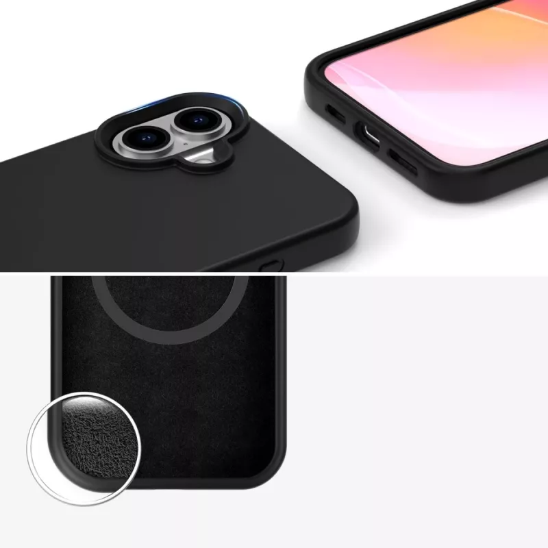 4smarts Funda de silicona Cupertino para Apple iPhone 16 compatible con MagSafe