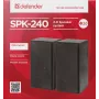 Altavoces de escritorio DEFENDER SPK-240 con cable, 2.0, 6 W RMS, alimentación USB, 3,5 mm, negro