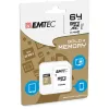 EMTEC Gold+ - tarjeta de memoria flash (adaptador SD incluido) - 64 GB - Class 10 - microSD - dorado (ECMSDM64GXC10GP)