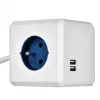 Regleta Allocacoc 2402BL/FREUPC 1,5 m 4 tomas AC interior azul, blanco