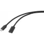 Cable USB Renkforce USB 3.2 Gen2x2 conector macho USB-C™, conector hembra USB-C™ 1,00 m negro funda de PVC (RF-4755220)