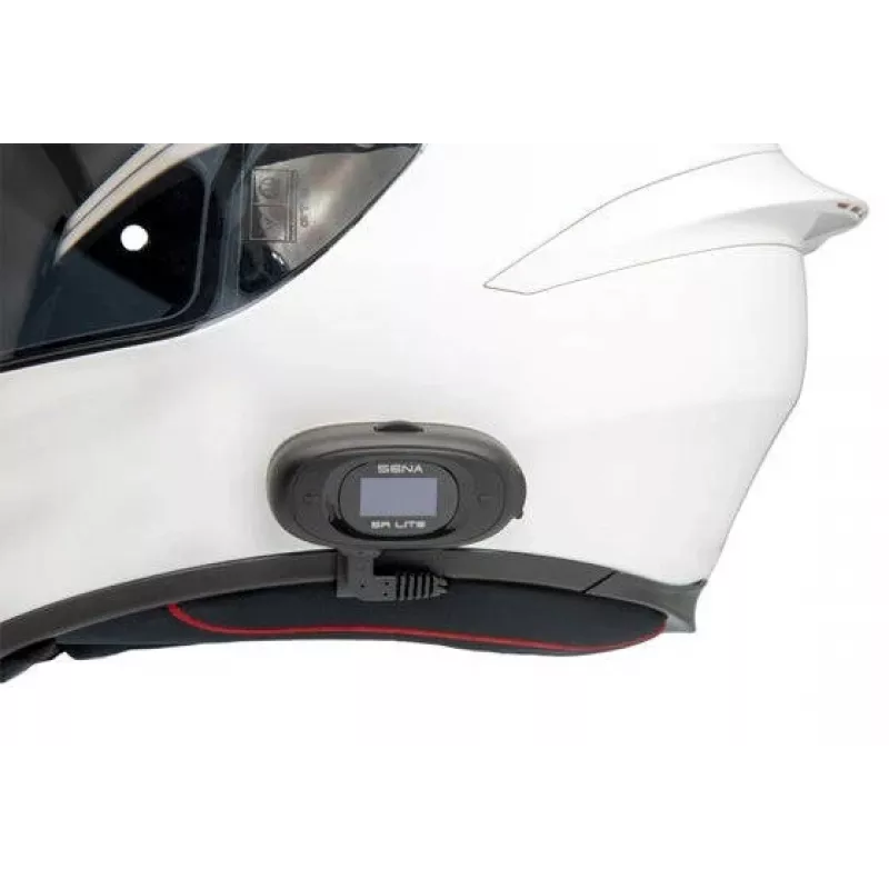 Intercomunicador para moto Sena 5R Lite Bluetooth 5.1 700 m de alcance con pantalla LCD y microfonos universales para casco doble