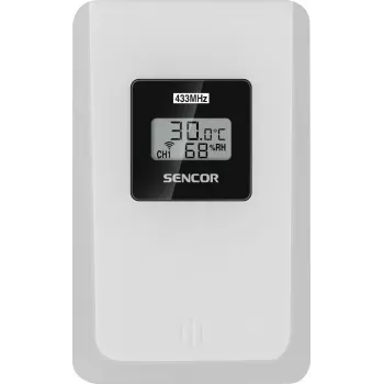 Estación meteorológica Sencor SWS 3000 W con estación de carga y sensor inalámbrico, blanca