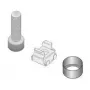 Material de montaje para componentes de 19 pulgadas, M6, 32 unidades (26.14.0010)