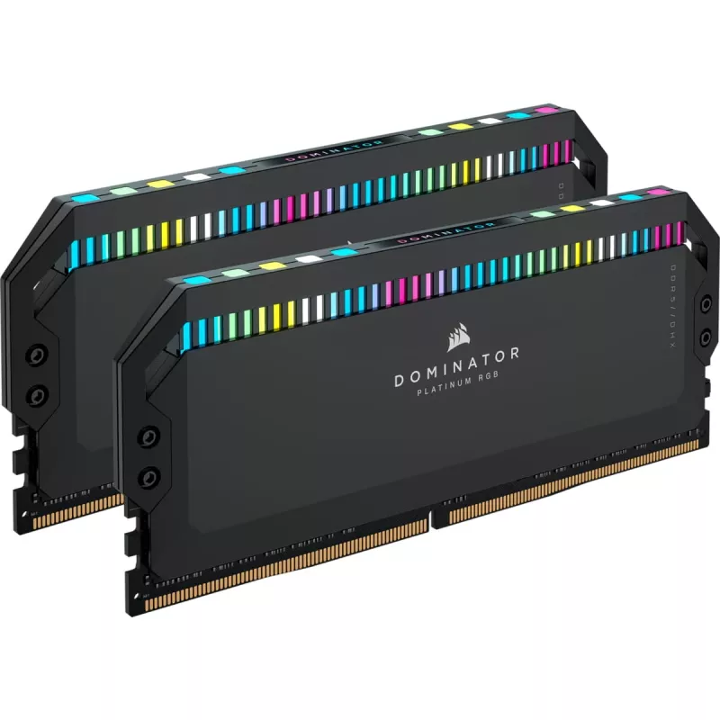 DIMM 64 GB DDR5-6400 (2x 32 GB) Kit dual, memoria negra, CMT64GX5M2B6400C32, Dominator Platinium, INTEL XMP