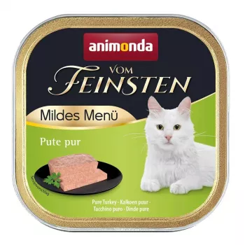Comida húmeda para gatos animonda Vom Feinsten Mildes Menü Pute 100 g bolsa, monoproteína, adult, 81% humedad