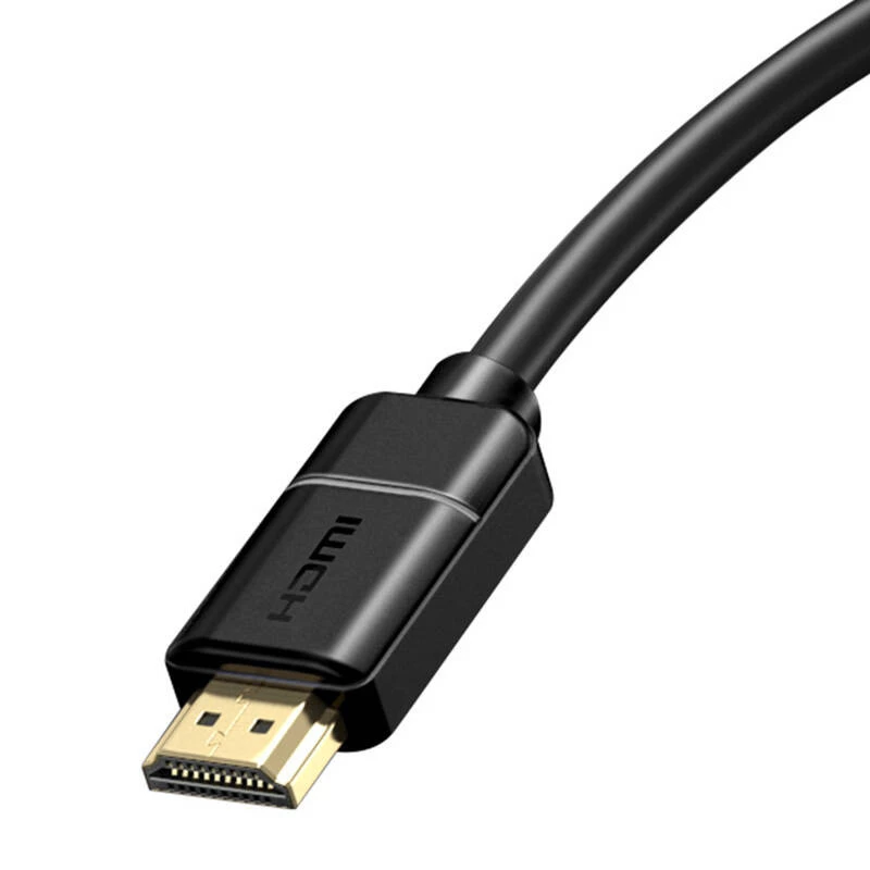 Cable Baseus 2x HDMI 2.0 4K 30Hz, 3D, HDR, 18 Gbit/s, 8 m (negro)