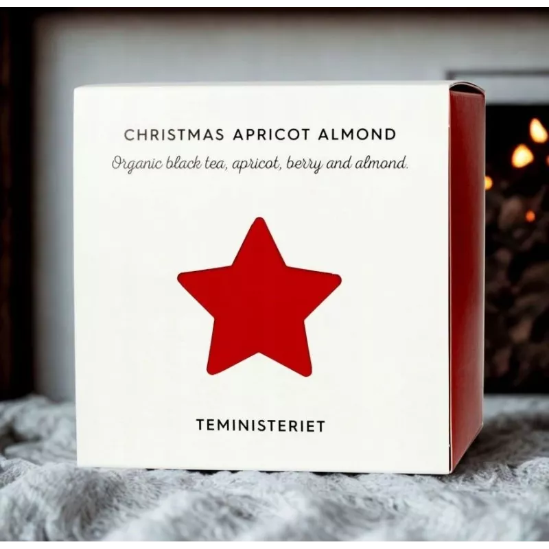Teministeriet Christmas Apricot Almond té negro en hebras, 100 g