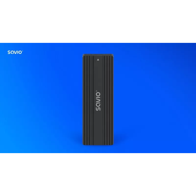 Caja SSD SAVIO AK-84 Negra para unidades M.2, USB 10 Gbit/s (Type-A / Type-C), Aluminio + ABS