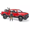 Dodge RAM 2500 Power Wagon con remolque y moto Ducati 02502 BRUDER